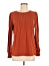 Automet Orange Long Sleeve Blouse Size M - photo 1
