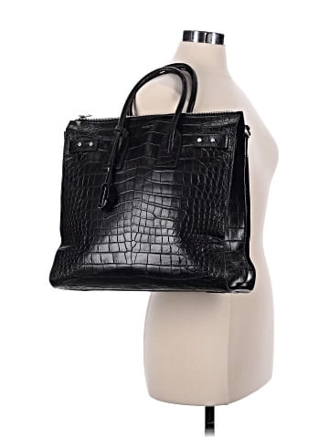 Saint Laurent Embossed Leather Tote (view 2)