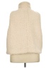 J.Crew 100% Polyester Ivory Faux Fur Vest Size 4X (estimated) - photo 2