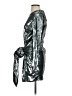 Toccin 100% Polyester Metallic Silver Cocktail Dress Size 4 - photo 5