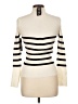 Timing Stripes Ivory Turtleneck Sweater Size L - photo 2