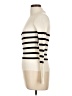 Timing Stripes Ivory Turtleneck Sweater Size L - photo 5