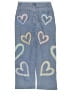 Unbranded Hearts Blue Jeans Size M (youth) - photo 2