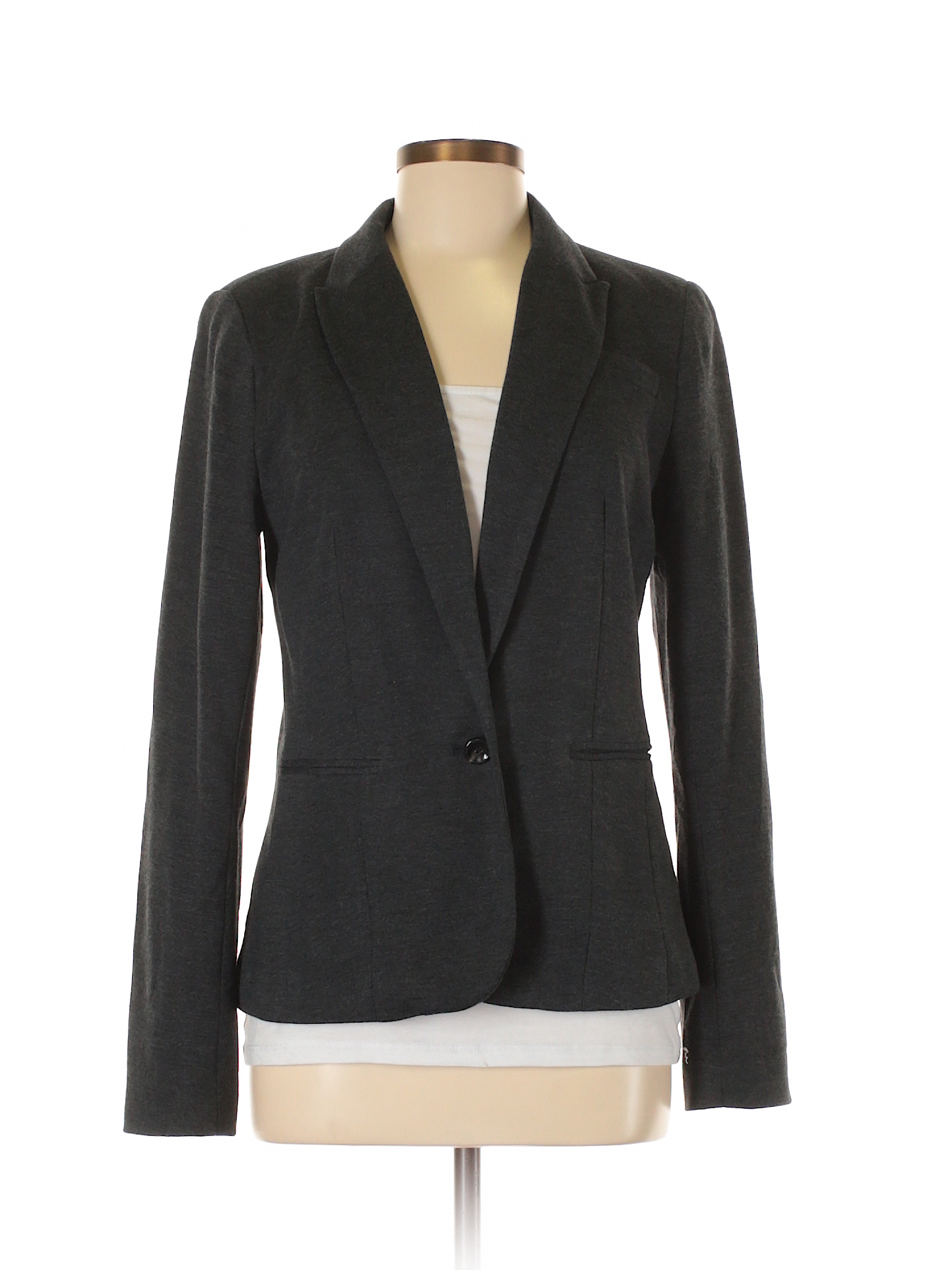 JCPenney Solid Gray Blazer Size M - 63% off | ThredUp