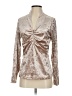 Boston Proper Silver Long Sleeve Blouse Size S - photo 1