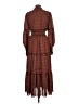 Max Studio 100% Polyester Brown Casual Dress Size L - photo 2