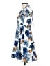 Assorted Brands 100% Polyester Tropical Blue Casual Dress Size S - photo 5