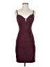 Entry Solid Burgundy Cocktail Dress Size S - photo 1