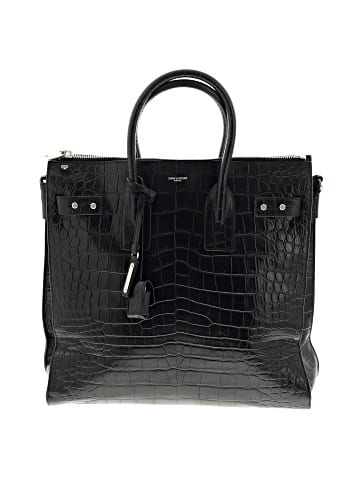 Saint Laurent Embossed Leather Tote (view 1)