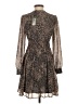 ALLSAINTS 100% Polyester Animal Print Brown Casual Dress Size XS - photo 2