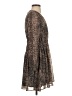 ALLSAINTS 100% Polyester Animal Print Brown Casual Dress Size XS - photo 4