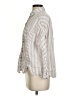 Vineyard Vines 100% Linen Stripes Silver Ivory Long Sleeve Button-Down Shirt Size 2 - photo 5