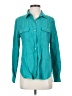 Calvin Klein Teal Long Sleeve Button-Down Shirt Size S - photo 1