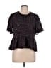 Madewell Black Short Sleeve Blouse Size L - photo 1