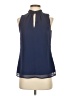 Banana Republic 100% Polyester Blue Sleeveless Blouse Size 2 - photo 1