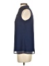Banana Republic 100% Polyester Blue Sleeveless Blouse Size 2 - photo 5