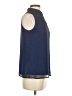Banana Republic 100% Polyester Blue Sleeveless Blouse Size 2 - photo 4
