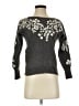Sundance Floral Gray Wool Pullover Sweater Size S - photo 1