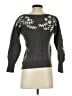 Sundance Floral Gray Wool Pullover Sweater Size S - photo 2