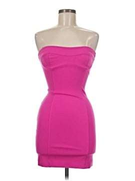open lace back dress Freesia Gown - Amaranthus Pink Open Back Silk Dress