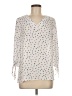The Limited 100% Polyester Polka Dots Ivory 3/4 Sleeve Blouse Size M (petite) - photo 1
