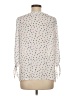 The Limited 100% Polyester Polka Dots Ivory 3/4 Sleeve Blouse Size M (petite) - photo 2