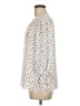 The Limited 100% Polyester Polka Dots Ivory 3/4 Sleeve Blouse Size M (petite) - photo 5