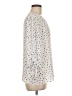 The Limited 100% Polyester Polka Dots Ivory 3/4 Sleeve Blouse Size M (petite) - photo 4