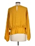 1.State 100% Polyester Yellow Long Sleeve Blouse Size L - photo 2