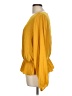 1.State 100% Polyester Yellow Long Sleeve Blouse Size L - photo 5