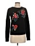 Love, Hanna Floral Black Pullover Sweater Size XS - photo 1