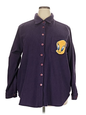 Looney Tunes Long Sleeve Button-Down Shirt (view 1)