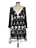Young Essence 100% Polyester Floral Black Cocktail Dress Size M - photo 1