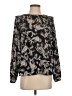 NANETTE Nanette Lepore 100% Polyester Paisley Black Long Sleeve Blouse Size S - photo 1