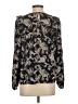 NANETTE Nanette Lepore 100% Polyester Paisley Black Long Sleeve Blouse Size S - photo 2