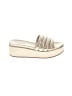 J/Slides Ivory Gold Wedges Size 10 - photo 1