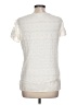 Max Studio Ivory Short Sleeve Blouse Size L - photo 2
