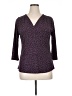 Beacon Purple 3/4 Sleeve Blouse Size XL - photo 1