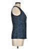 Ann Taylor LOFT 100% Polyester Blue Sleeveless Blouse Size 6 - photo 4