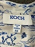 Koch 100% Polyester Paisley Blue Long Sleeve Blouse Size XS - photo 7