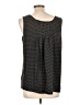 Ann Taylor LOFT Black Sleeveless Top Size L - photo 2