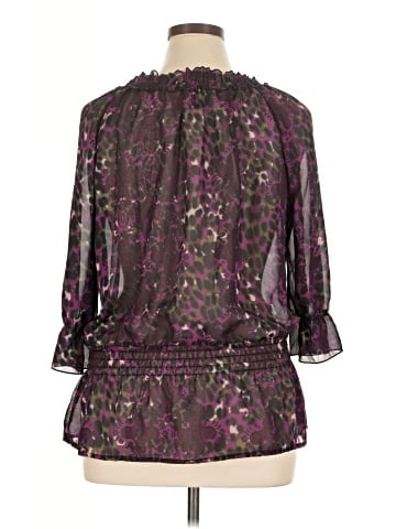 Apostrophe 3/4 Sleeve Blouse (view 2)