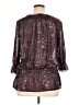 Apostrophe 100% Polyester Purple 3/4 Sleeve Blouse Size XL - photo 2