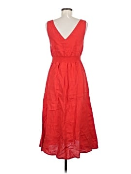 knee length dresses for ladies Cynthia Rowley Women's Linen V-neck Tiered Ruffle Mini Dress – Letay Store main image 1