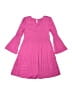 Iris & Ivy 100% Polyester Solid Pink Dress Size 6X - photo 2