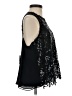 Analili 100% Polyester Floral Black Sleeveless Blouse Size S - photo 4