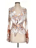 Free People 100% Polyester Orange Long Sleeve Blouse Size XS - photo 1