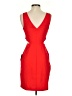 Express Solid Red Cocktail Dress Size S - photo 2