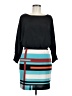Jessica Simpson 100% Polyester Color Block Teal Casual Dress Size 8 - photo 1