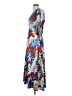 Hutch 100% Polyester Tropical Blue Casual Dress Size 4 - photo 5
